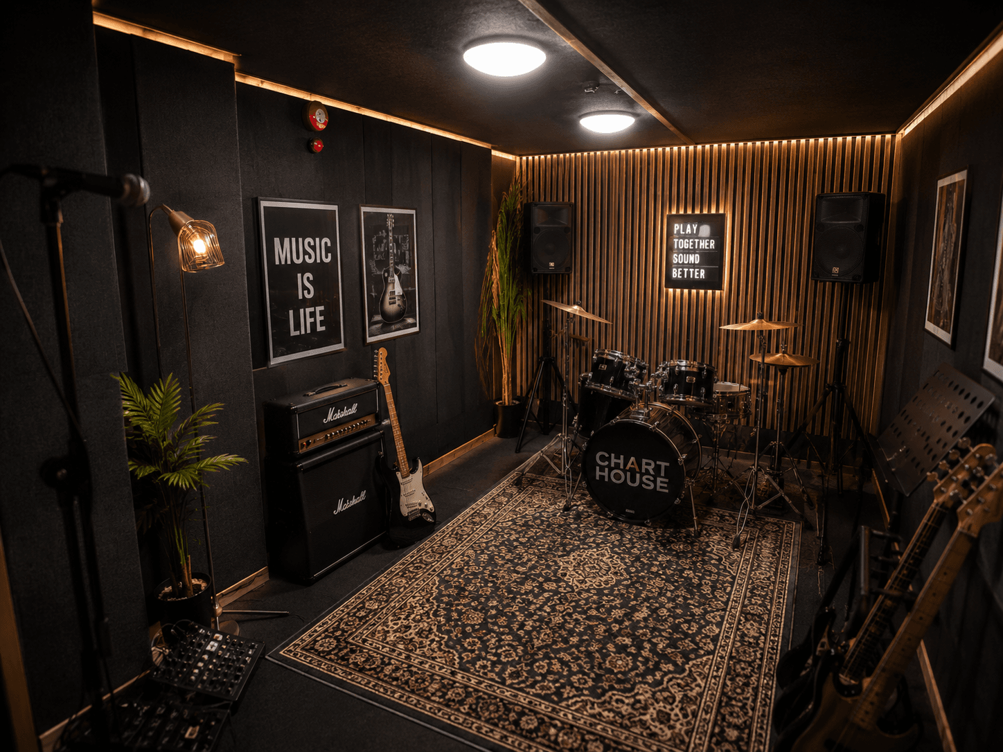 Band Rehearsal Room interior